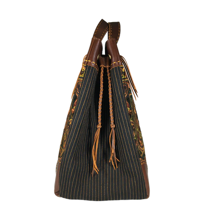 Phoenix "Amber" Artisan Leather Bag in Desert