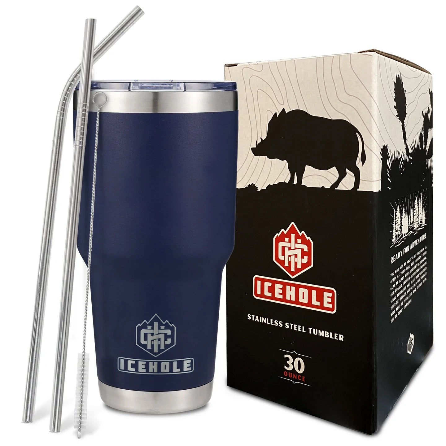 30 oz Tumbler & 2 Straw Package