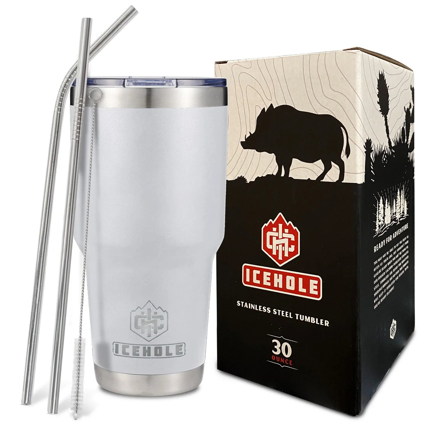 30 oz Tumbler & 2 Straw Package