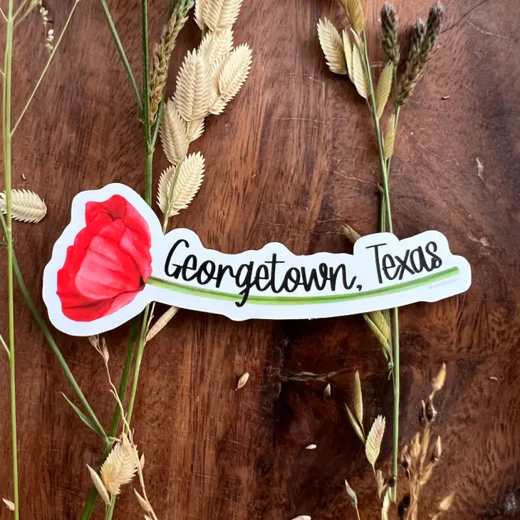 Georgetown Sc Sticker Georgetown Poppy Sticker – Outlaws and Gypsies