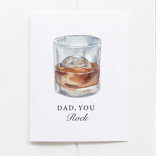 Dad You Rock Greeting Card