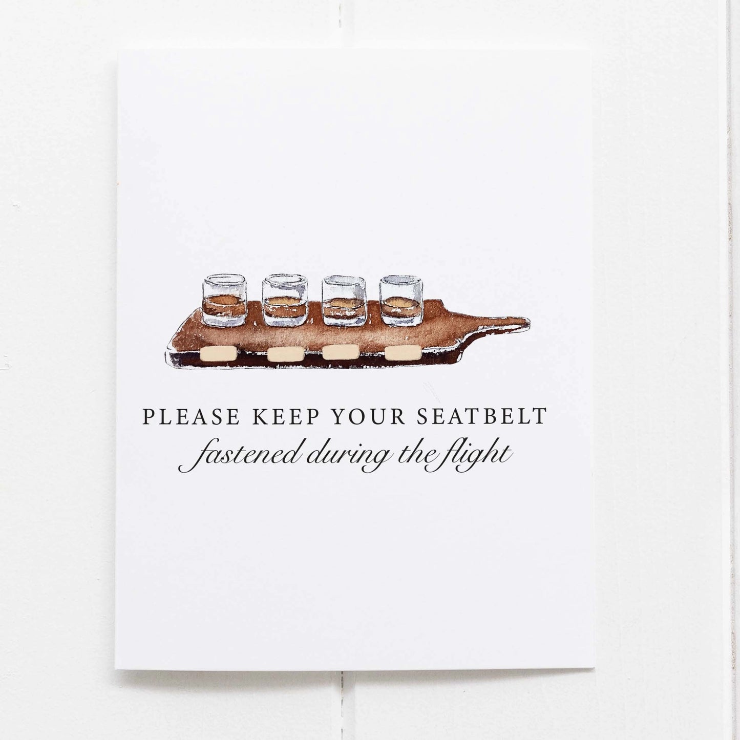 Buckle Up Flights Greeting Card